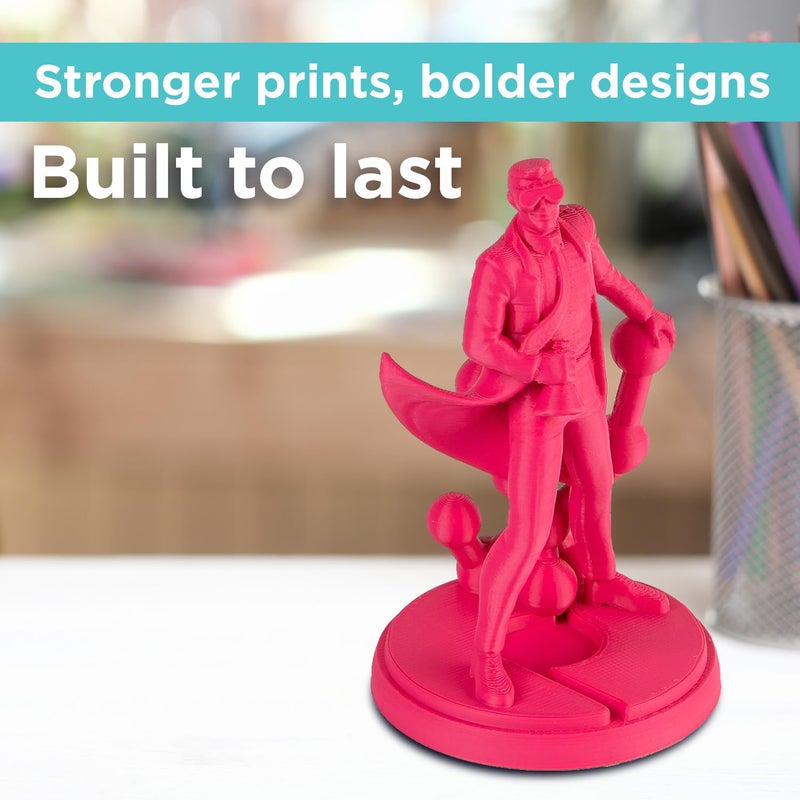 polymaker PLA PRO Filament 1.75mm 1kg, Tough & High Rigidity Magenta 3D Printing Filament, PolyLite PLA PRO 3D Printer Filament 1.75mm, Print with Most 3D Printers - Image 2