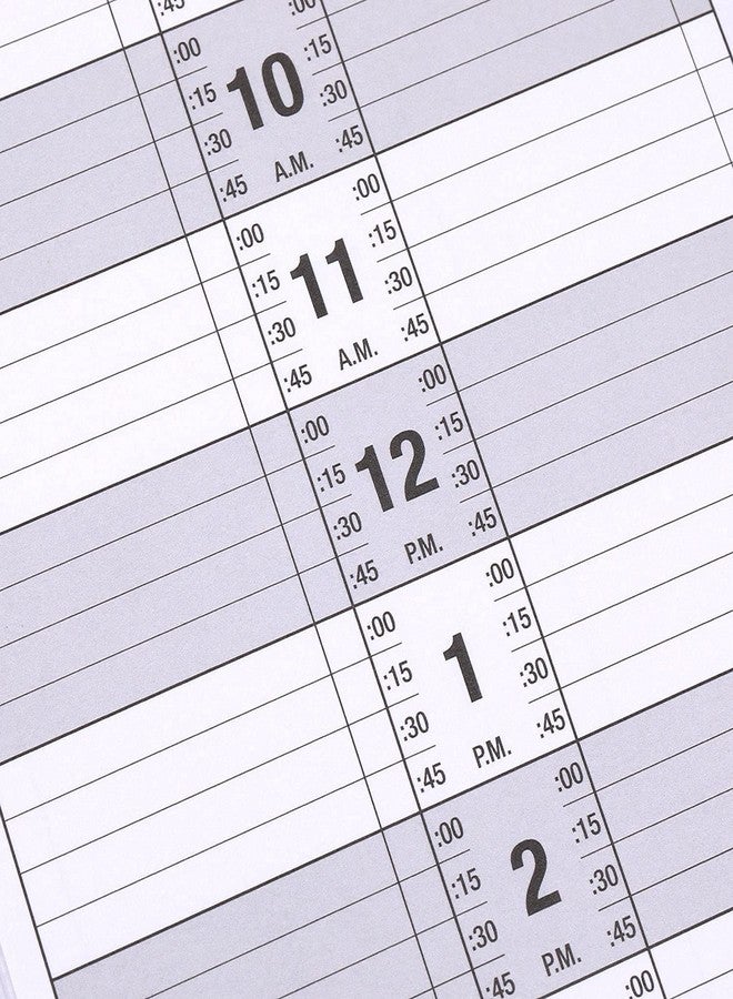 بولوما دفتر مواعيد صالون بولوما - 11.5 بوصة × 4.7 بوصة، عمودان، بدون تاريخ، من 6 صباحًا إلى 9 مساءً، تجليد حلزوني مزدوج، 200 صفحة، مصفف شعر - أسود - Image 5
