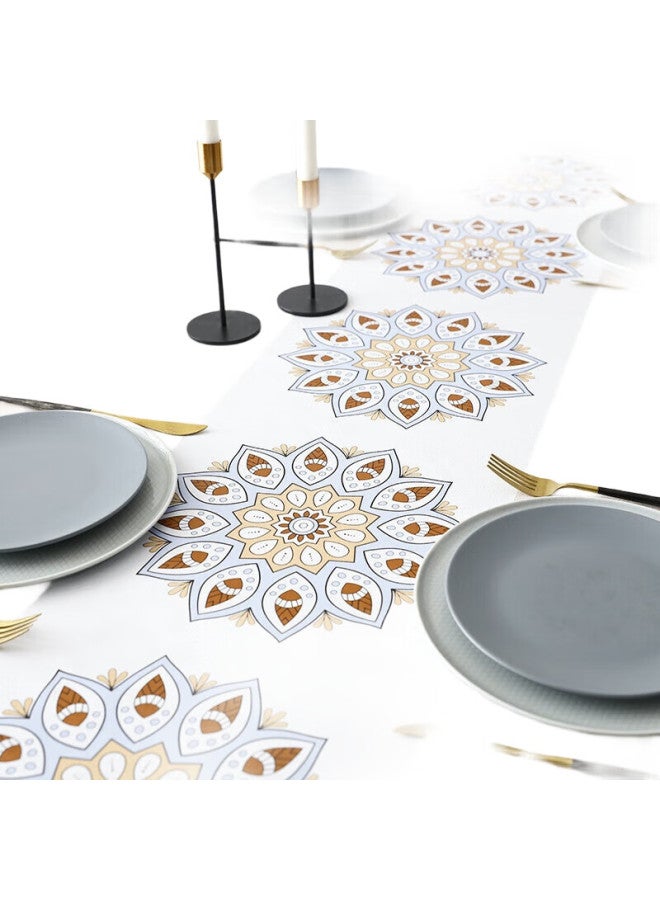 Moon Time Mengting Tablecloth, Fabric, Waterproof, Oil-Proof, Washable, Dining Table Cover, Simple, Rectangular, Table Mat, Pvc Table Mat - Image 3