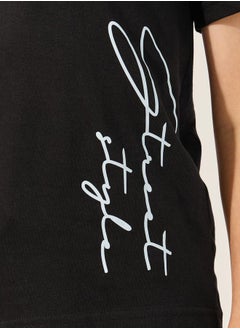 Styli Placement Print T-Shirt and Shorts Co-Ords  - Image 3