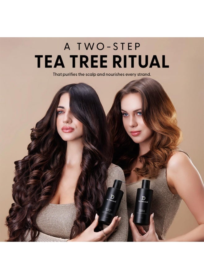 De Fabulous Tea Tree Oil Shampoo & Conditioner 250ml - Comb |All hair types | Scalp Health | Sulphate Free - Image 2