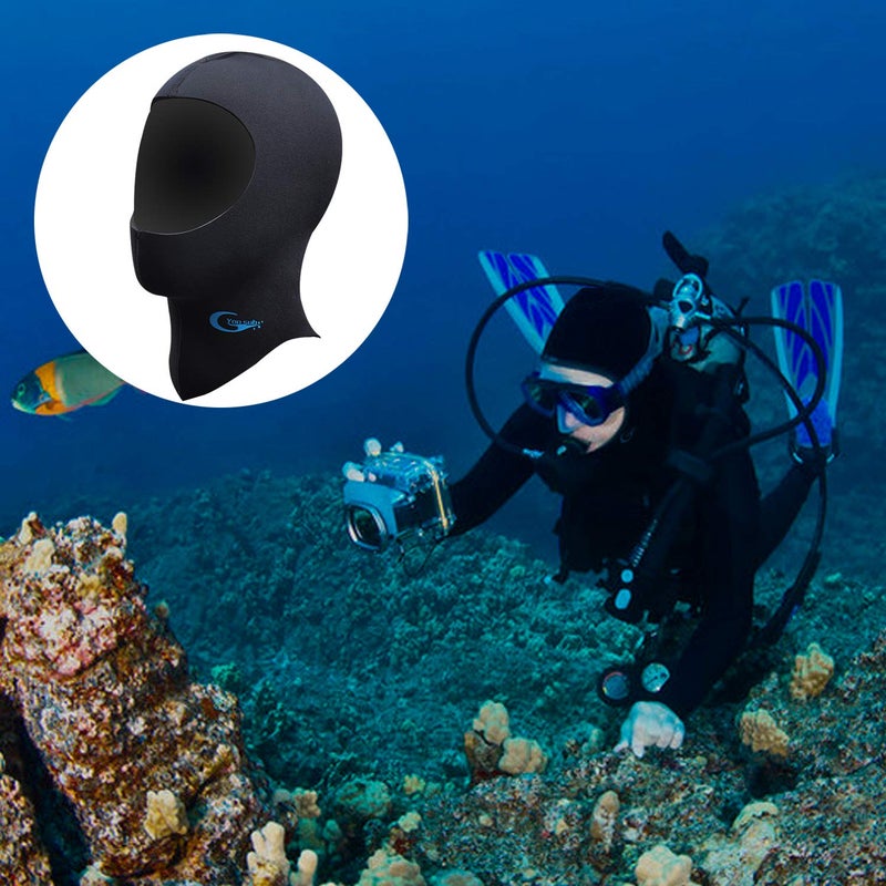 yonsub Diving Hood - Neoprene Wetsuit Dive Hood 3MM 5MM for Men Women Dive Cap Surfing Thermal Hood for Water Sports - Image 3