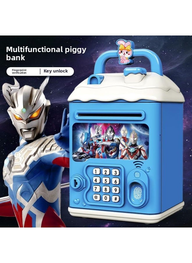 Generic - Can't Get In And Out Of The Year Piggy Bank Only Boys Password Box Kulomi Savings Girls Children Can Access-Color:Kuromi☀Password Key Unlock Without Automatic Banknote Rolling☀Rechargeable Version - Image 1
