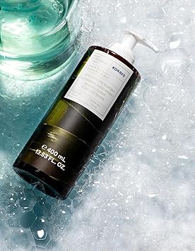 KORRES ALOE SEA SALT Liquid Hand Soap Gentle Cleansing and Moisturizing Skin with Sea Salt Scent Silicone and Paraben Free Vegan 400ml - Image 2