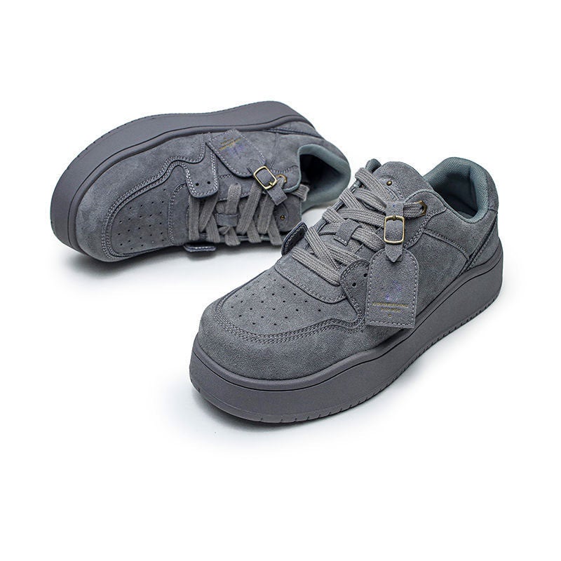 Spring New Thick-Soled Color Plate 2025 Wheat Casual Shoes Versatile Trendy Women'S Shoes Retro Couple Shoes Men'S Shoes - Image 4