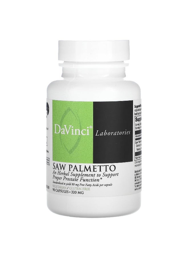 DaVinci Laboratories DaVinci Laboratories, Saw Palmetto, 320 mg , 90 Capsules  - Image 1