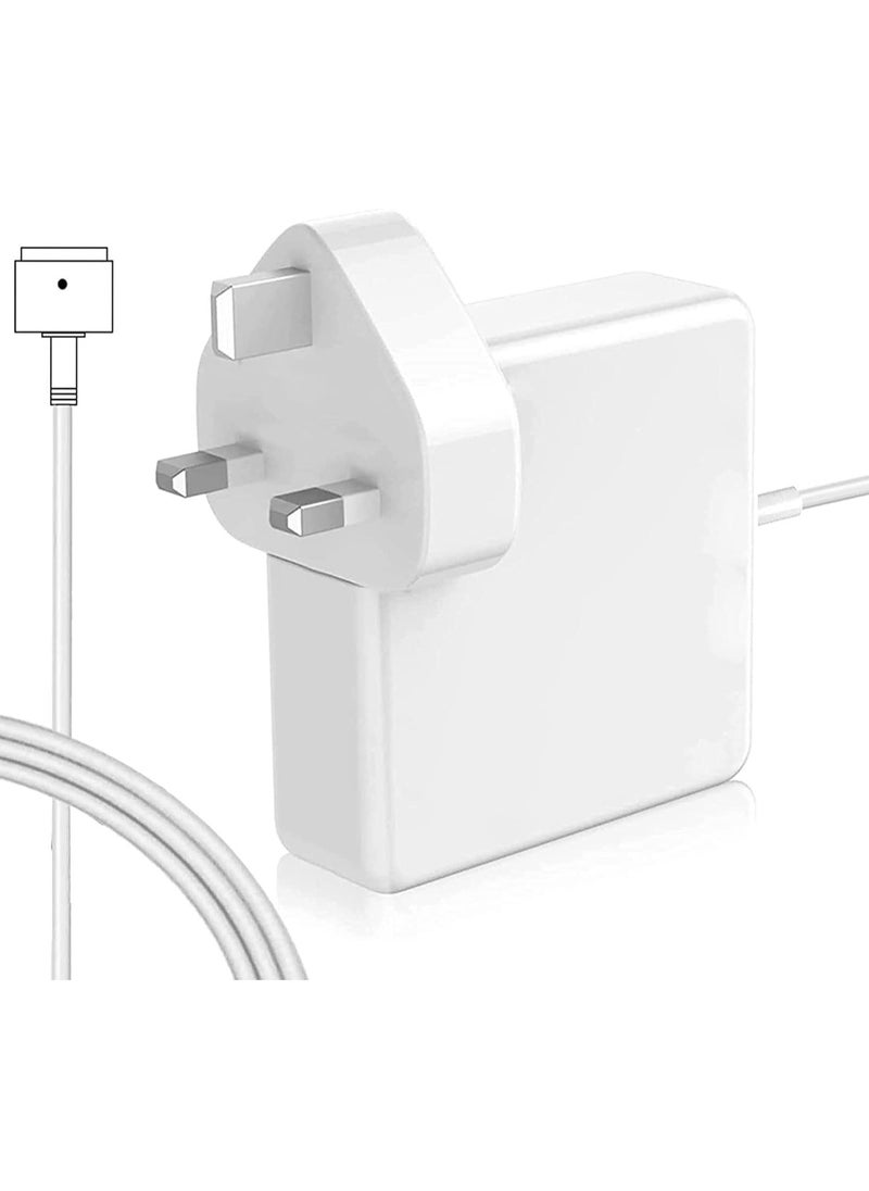 Generic - 45W Magnetic 2 T-Tip MacBook Mac Air Laptop Charger Adapter T-Connector (White) - Image 1