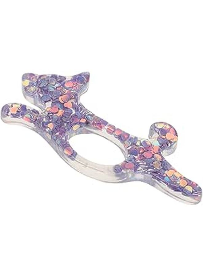 Purple Dog Shaped Book Page Holder Weight Pressing Aid Bookmark for Readers - Image 1