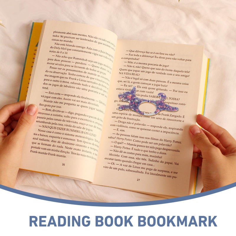 Purple Dog Shaped Book Page Holder Weight Pressing Aid Bookmark for Readers - Image 4