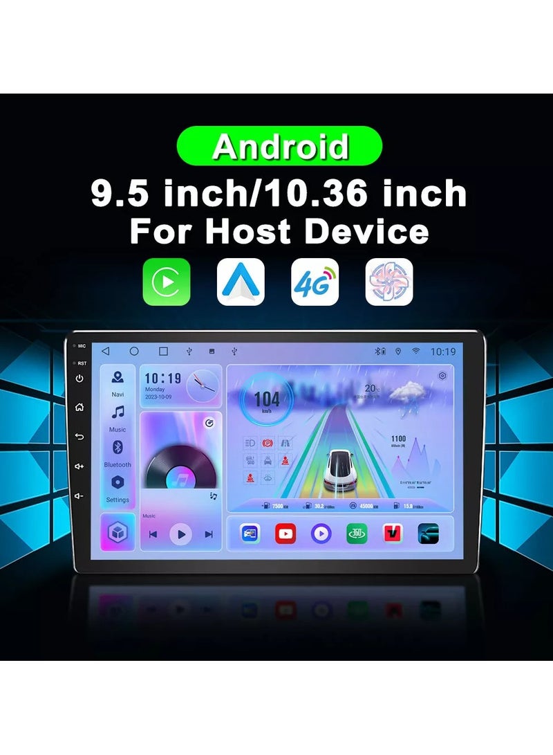 مشغل فيديو للسيارة TS10 عالمي مقاس 9 بوصات نظام تحديد المواقع العالمي (GPS) وشاشة تعمل باللمس وشاشة لاسلكية Carplay 4 جيجابايت 32 جيجابايت - Image 2