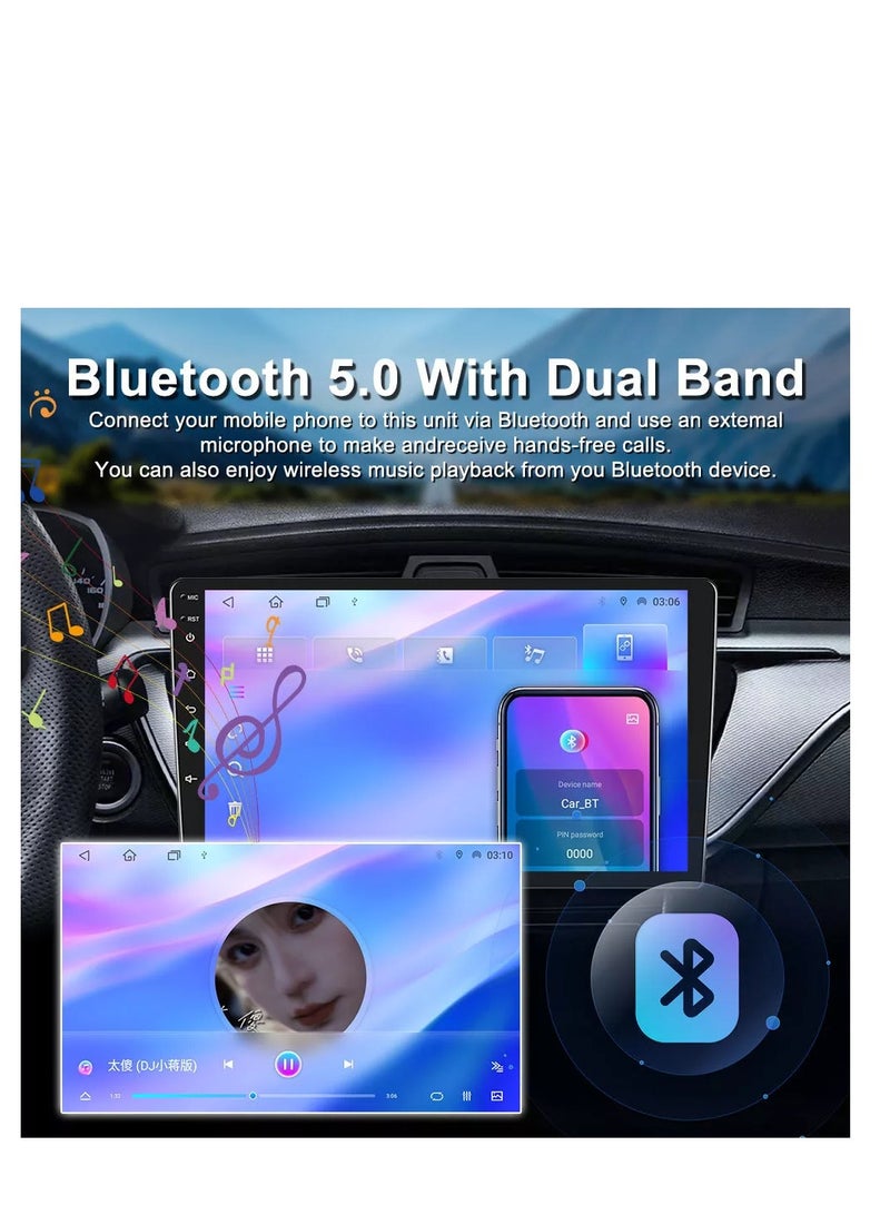 مشغل فيديو للسيارة TS10 عالمي مقاس 9 بوصات نظام تحديد المواقع العالمي (GPS) وشاشة تعمل باللمس وشاشة لاسلكية Carplay 4 جيجابايت 32 جيجابايت - Image 4