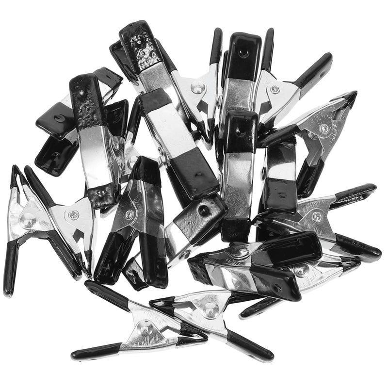 20 Pack Heavy Duty Spring Clamps Coated Plastic Backdrop Clips for Photography Woodworking DIY Wedding Decor - Image 2