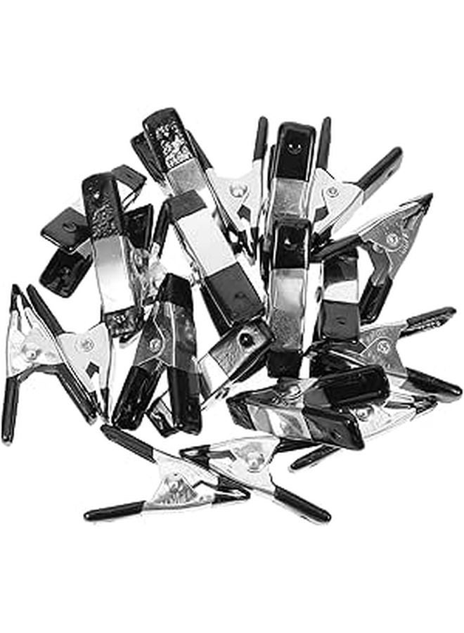 20 Pack Heavy Duty Spring Clamps Coated Plastic Backdrop Clips for Photography Woodworking DIY Wedding Decor - Image 1