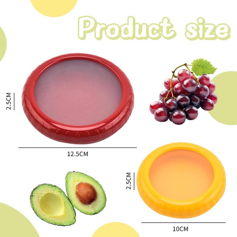 Minitul 4PCS Fruit and Vegetable Storage Containers For Refrigerator Reusable Food Containers Airtight Veggie Crisper Sealed Box Saver Fresh Keeper for Cut Lemon Sliced Onion - Image 2