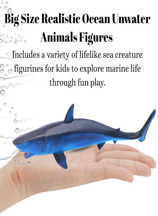 Mallexo Realistic Ocean Underwater Animals Figures Toy Playset for Kids 3+| 12PCS Water Animal Figurine Toys Set for Boys and Girls Birthday Gifts for Children Decoration Educational & Learning Items - Image 2