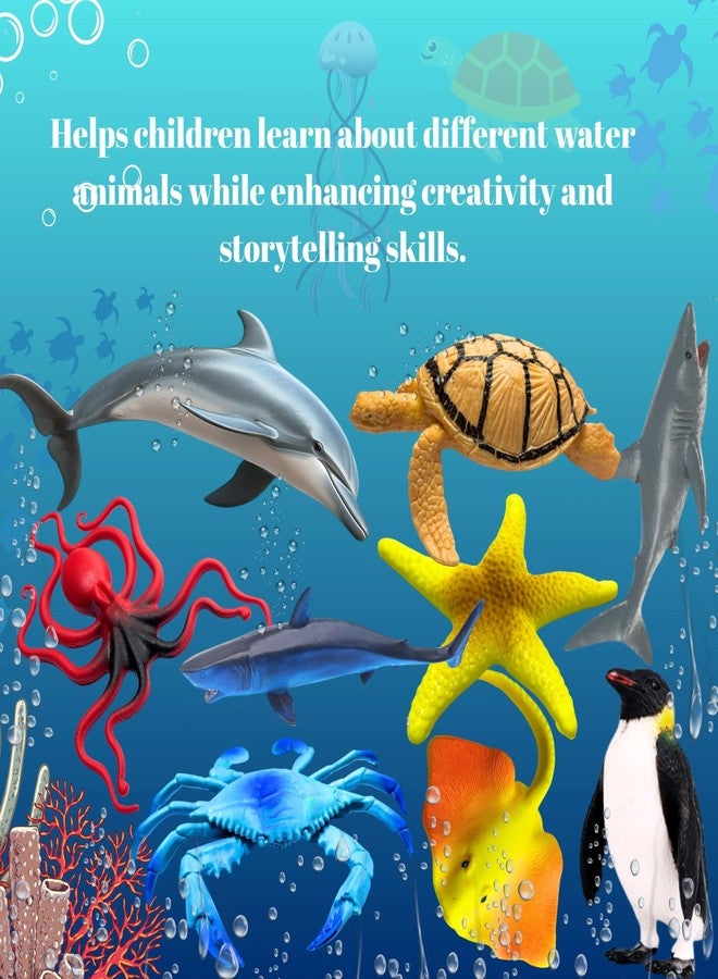 Mallexo Realistic Ocean Underwater Animals Figures Toy Playset for Kids 3+| 12PCS Water Animal Figurine Toys Set for Boys and Girls Birthday Gifts for Children Decoration Educational & Learning Items - Image 5