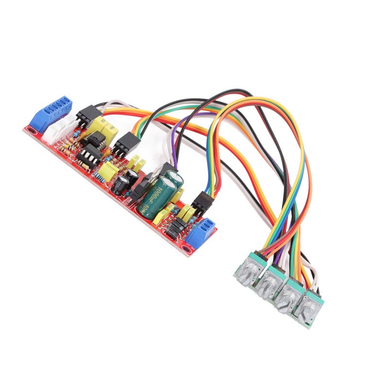 NE5532 Preamplifier Board Dual Chip Audio Signal Conditioner - Treble Midrange Bass Volume Control Preamplifier Module with M3 Mounting Holes for Audio Systems - Image 5