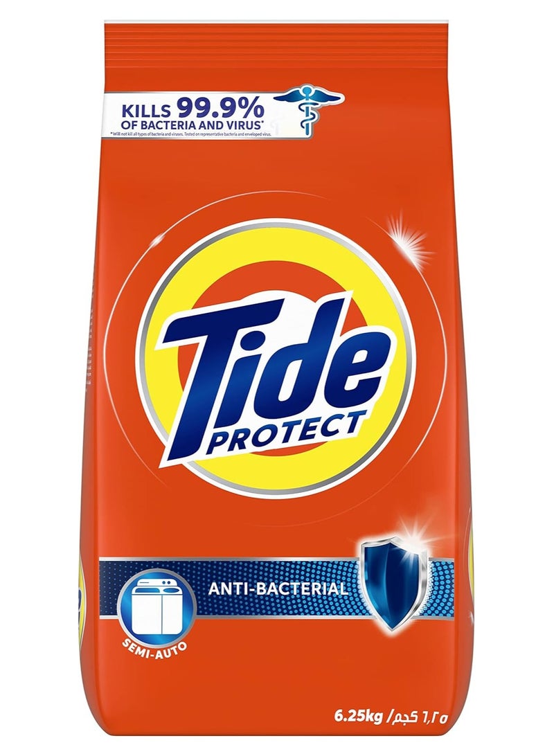 Tide Semi-Automatic Protect Antibacterial Laundry Detergent, Original Scent, 6.25KG - Image 1