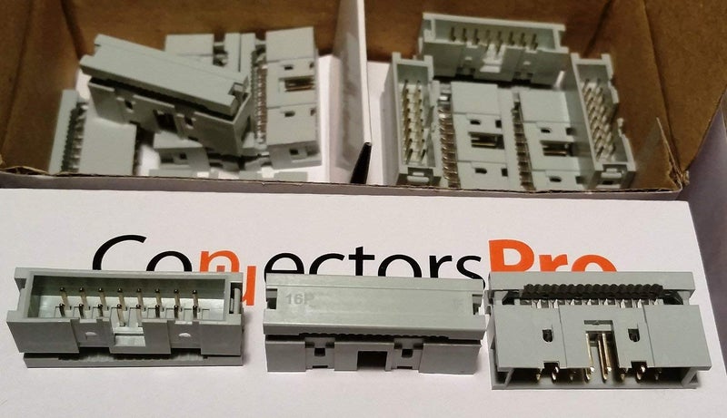 Pc Accessories - Connectors Pro 10-Pack 2X8 16P Dual Rows 2.54mm Shrouded IDC Male Header, 16 Pins Connectors - Image 5