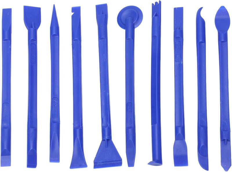 100PCS Antistatic Spudger Set, Universal Pry Opening Tool for Phone Repair, Multifunctional Soft ABS Plastic Spudger with Various Shapes, Lightweight Electronics Repair Kit for SMA (Blue) - Image 2