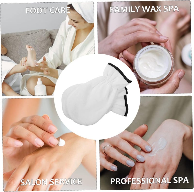 Healeved 1Pair Moisturizing Gel Gloves for Hand Care Thickened Exfoliating Mittens for Skin Treatment Reusable Spa Gloves for Home Wax DIY Professional Use Aging Care - Image 5