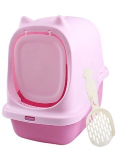 Hooded Cat Litter Box Large Size with Litter Scoop