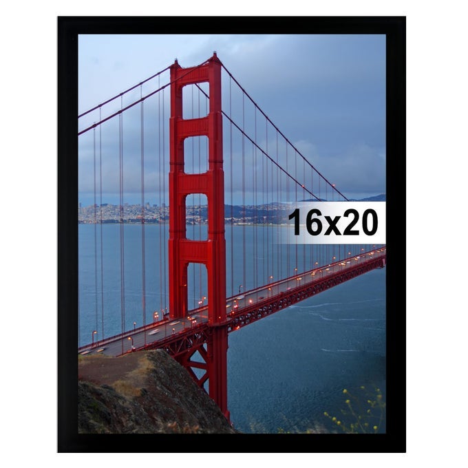 16X20 FRAMES WALL HANGING PHOTO FRAME PICTURE FRAMES 16X20 BLACK 1 PACK