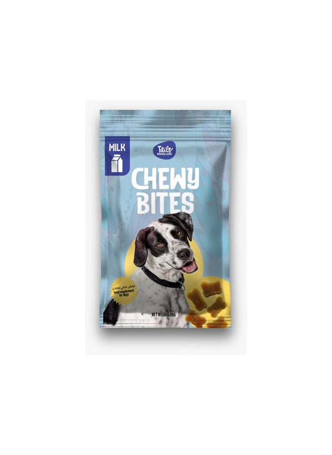 Tails - Dogs chewy Bites 80 gm- Milk - Image 1