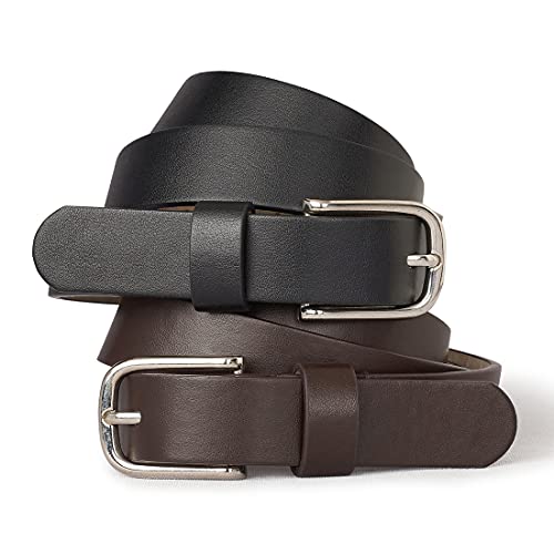 The Children's Place girls Belts, Pack of Two Belt, Black, 8 16 US - Image 1