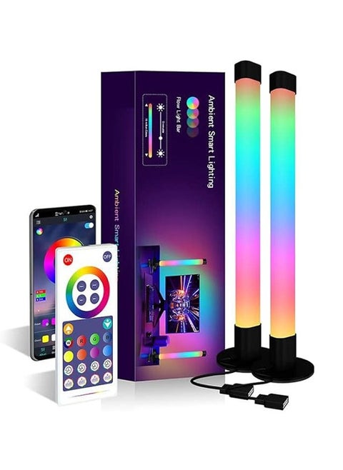 LED Computer Desktop Background Ambient Light Gaming RGBIC Illusion Desk Lamp BT Music Pickup Light