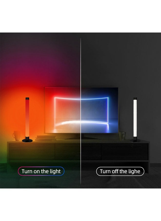 LED Computer Desktop Background Ambient Light Gaming RGBIC Illusion Desk Lamp BT Music Pickup Light