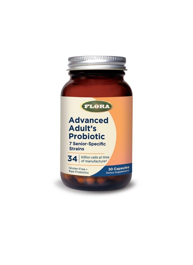 Flora Advanced Adult Probiotic 34 Billion Cfu Raw 30 Count  - Image 1