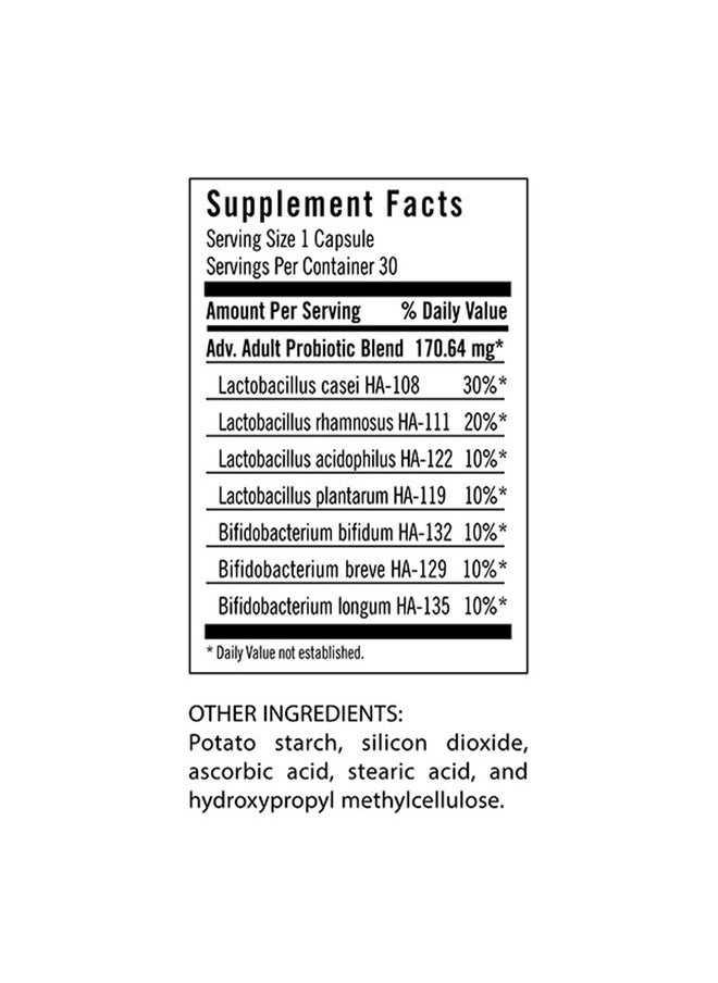 Flora Advanced Adult Probiotic 34 Billion Cfu Raw 30 Count  - Image 3