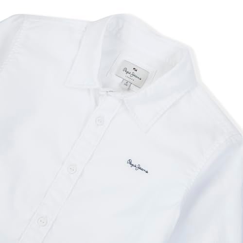 Pepe Jeans Boy's Cotton Regular Fit Shirt (PB302537_White, 10-11 Years - Image 2