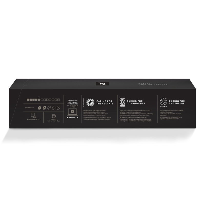 Nespresso كبسولات نسبريسو فيرتو، نصف كافيين، قهوة محمصة خفيفة، 30 كبسولة قهوة، تخمر 7.8 أونصة. - Image 4