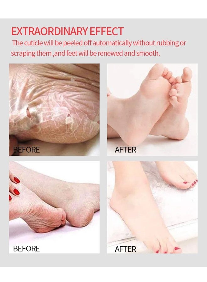 efero Foot Peeling and Exfoliating Mask, Dead Skin Removing Sock - Peach - Image 5