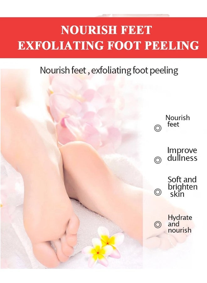 efero Foot Peeling and Exfoliating Mask, Dead Skin Removing Sock - Peach - Image 2