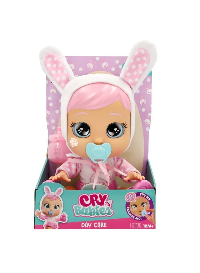 Cry Babies Day Care Baby Doll - Coney, Battery Operated | Cries Real Tears |Interactive Baby Doll | Collectible Soft Doll | Nurturing and Imaginative Play | Sensory Development | Gift for Toddler & Kids - Image 1