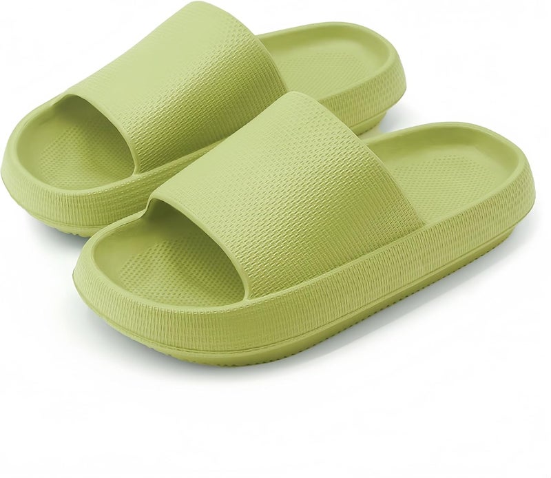 Unisex Super Comfortable Non-slip Quick-drying Slippers Indoor and Outdoor Bathroom Pool Home Party Green - Image 3