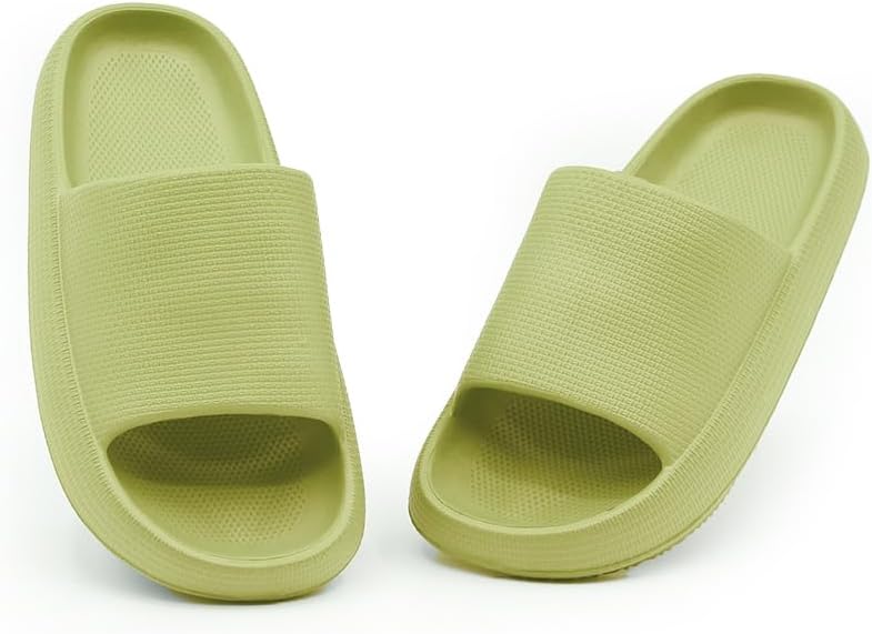 Unisex Super Comfortable Non-slip Quick-drying Slippers Indoor and Outdoor Bathroom Pool Home Party Green - Image 5