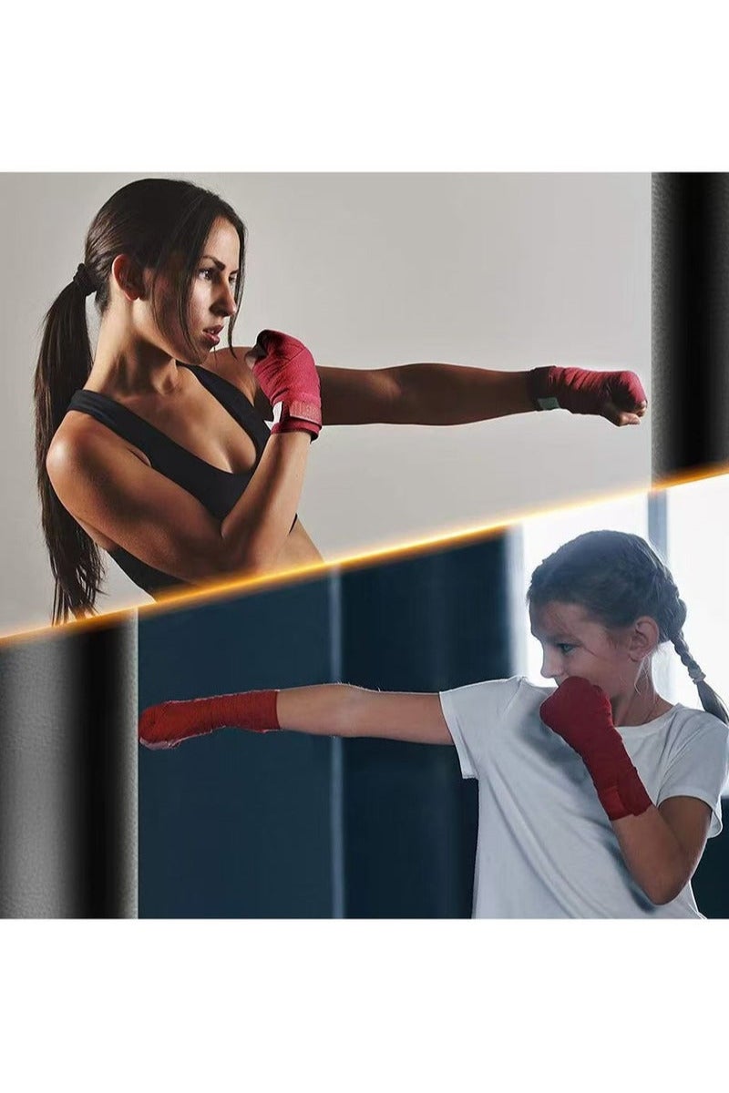 TNGames Pro-Grade Boxing Hand Wraps (3m)｜MMA/Muay Thai/Kickboxing Training｜Thumb Loop + Military-Grade Hook & Loop｜Olympic Team’s Choice  ｜Red - Image 2