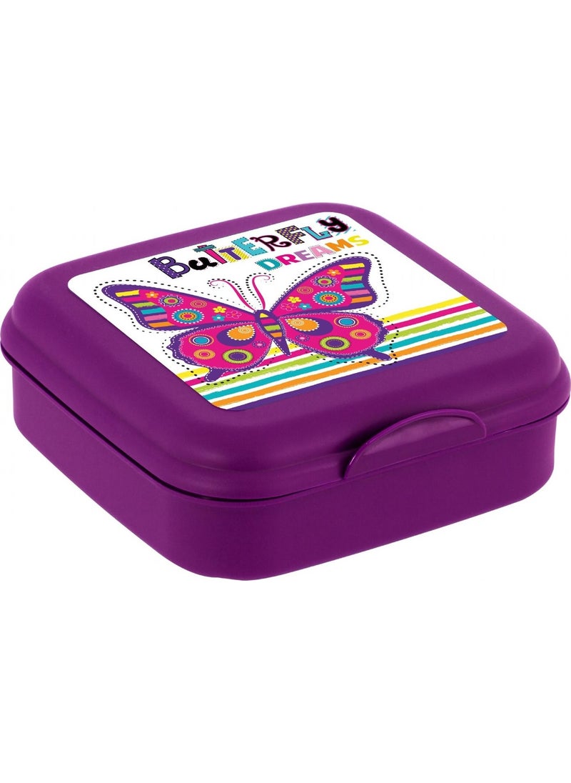 Butterfly Patterned Sandwich Lunch Box Purple - pzsku/Z314F2E7D95226CF38181Z/45/_/1740631702/3f82ad90-ee51-4427-8e27-43139fdf2fde