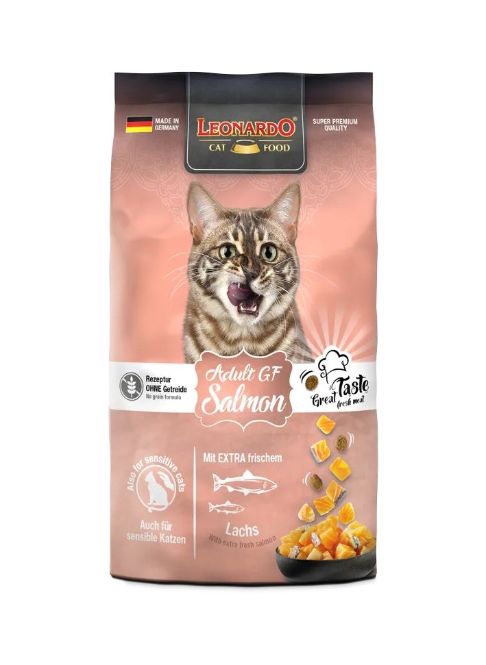 Leonardo Leonardo Dry Food For Adult Cat GF With Salmon 300 gr 