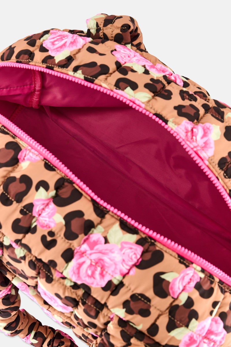 Miss Gwen's OMG Kids Girl Floral Print Duffle Bag, Multicolor - Image 2