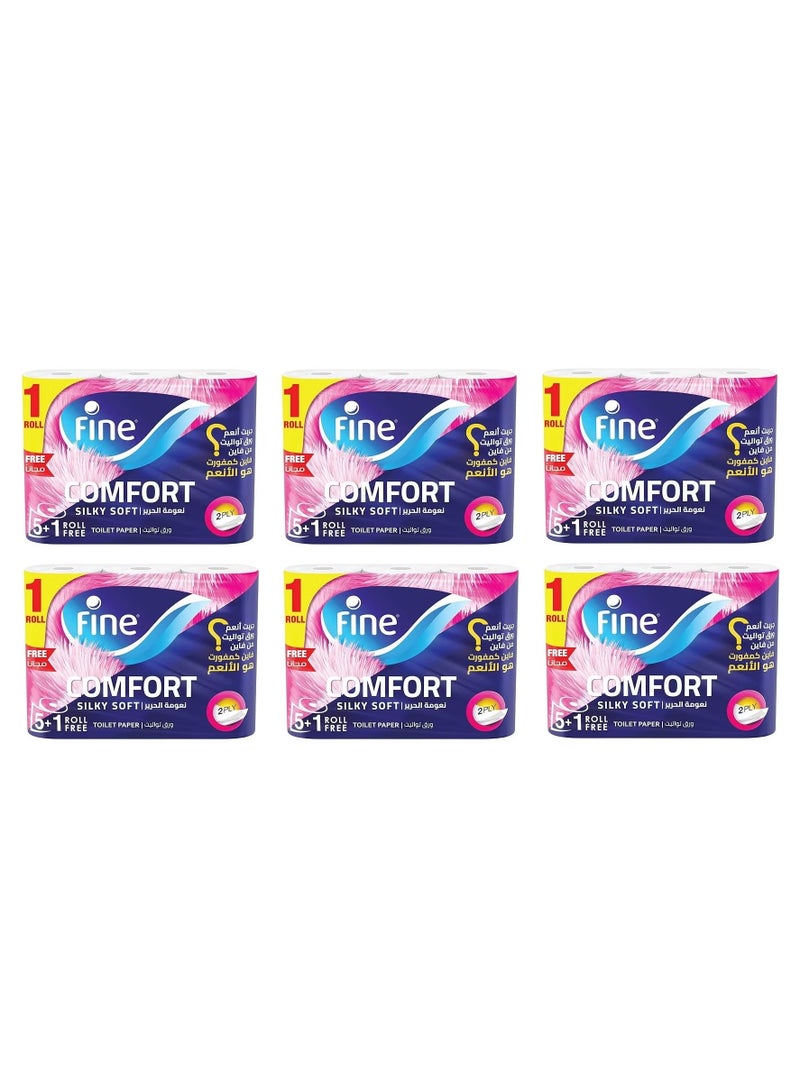 Fine Comfort - 2 Ply Toilet Tissue Paper - 36 Rolls