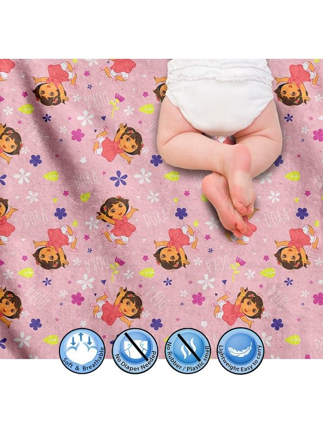 Sassoon Polyester Dora Printed Washable And Waterproof Medium Size Dry Sheet Bed Protector For Kids Multi Colored (70 X 100 Cm) - Image 5