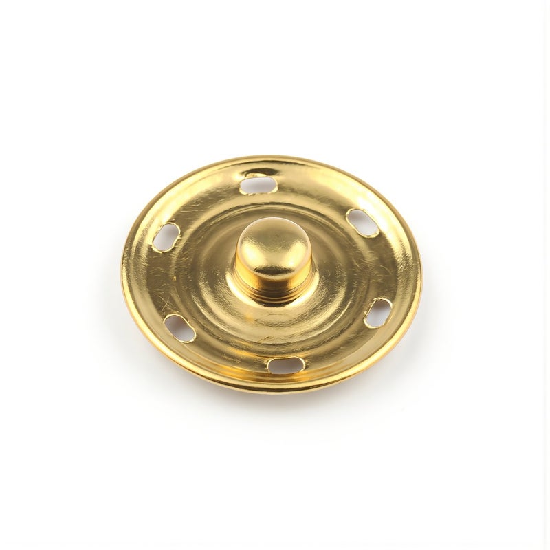 No Tear Snap Buttons 8mm Brass Sew On Fasteners No Scratch No Accidental Pop Off - Image 4