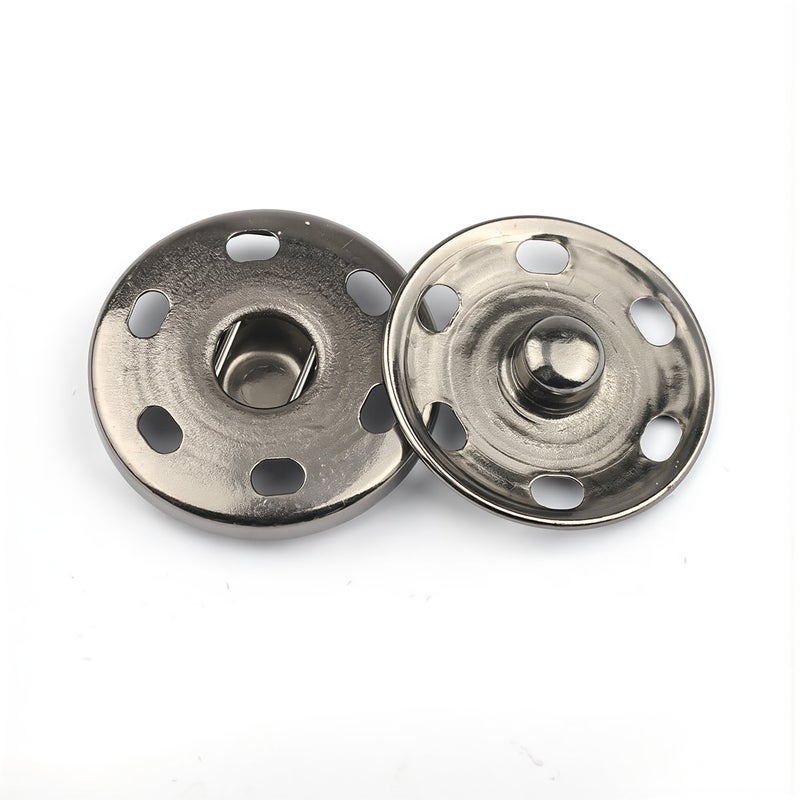 No Tear Snap Buttons 8mm Brass Sew On Fasteners No Scratch No Accidental Pop Off - Image 2