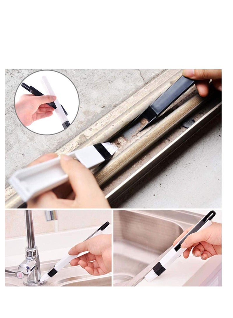 Y&D Window Groove Brush Track Door Corner Detachable Cleaning with Dustpan Multipurpose Hand-held Keyboard Cleaner Tools - Image 3