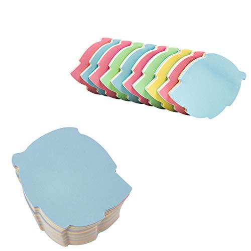 OSOPOLA Leaf Sticky Notes - 1000 Sheets Mixed 4 Color Bulk Sale Sticky Memo Post Memo Note Tape Self Stick Notes for Office/School/Home - Image 2